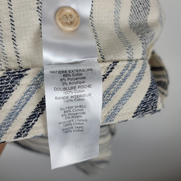 See by Chloe Striped Canvas Skirt size 40 / medium - Picture 4 of 9